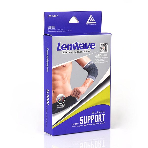 זוג מגני מרפק שרוולים אלסטיים תומכי מרפק LENWAVE