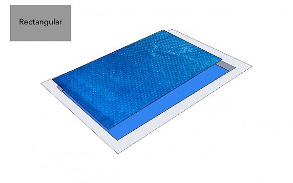 כיסוי סולארי 600 מיקרון לבריכה מלבנית 4X2 מטר PACIFIX