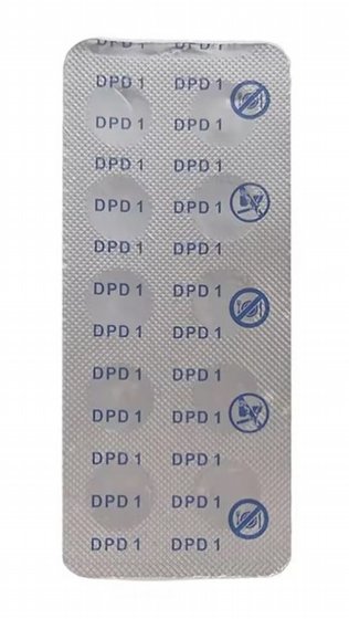 10 כדורי DPD לבדיקת כלור במים PACIFIX