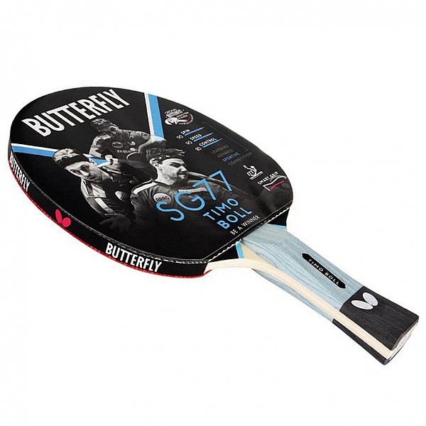 מחבט פינג פונג טניס שולחן בטרפליי BUTTERFLY Timo Boll BLACK SG77
