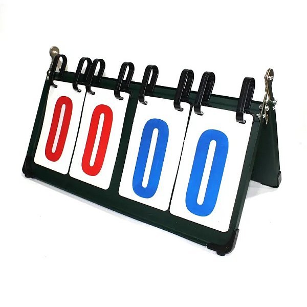 לוח תוצאות ידני שולחני 4 ספרות מתכת ScoreBoard HUIJUN