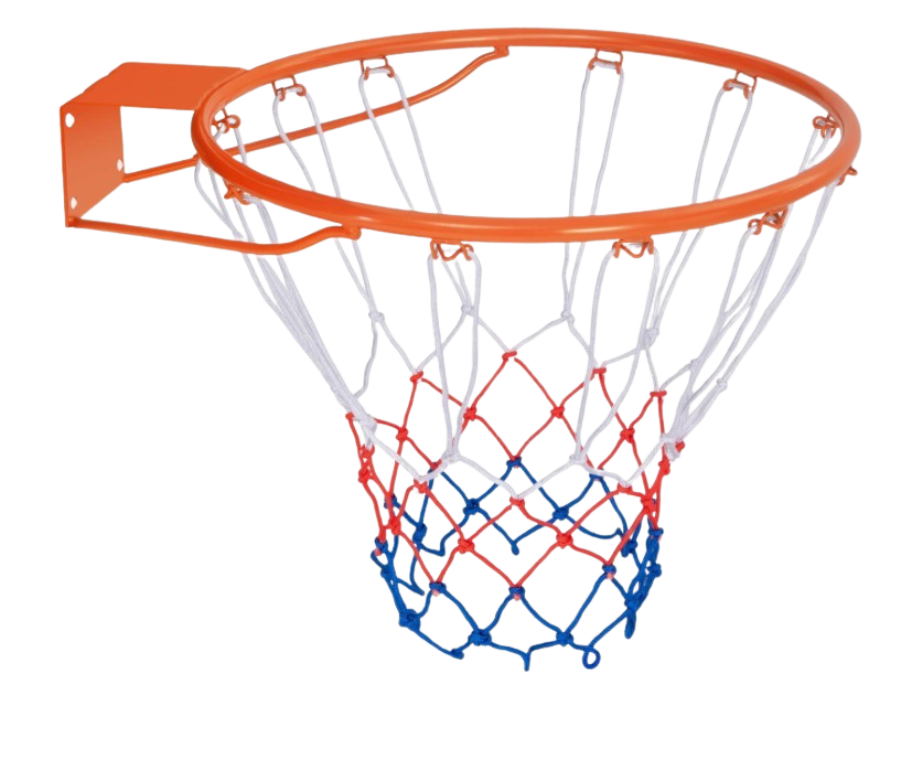 טבעת סל כתומה 45 סמ עם רשת צבעונית DUNK PRO M181