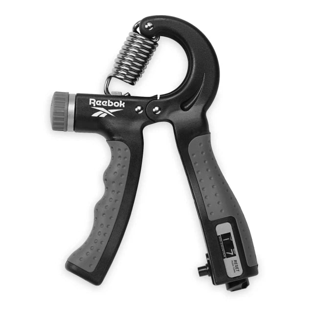 קפיץ יד עם מונה דיגיטלי REEBOK VECTOR PREMIUM HAND GRIP - GREY/BLACK