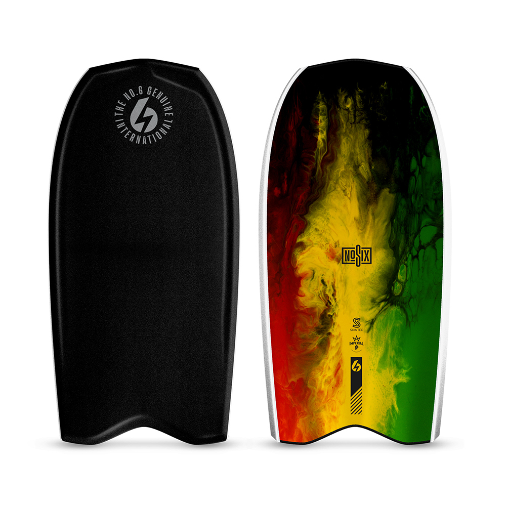 בוגי גדול "42 שחור ריווייול NO.6 REV 42" V-Tail Quad Channel Bodyboard