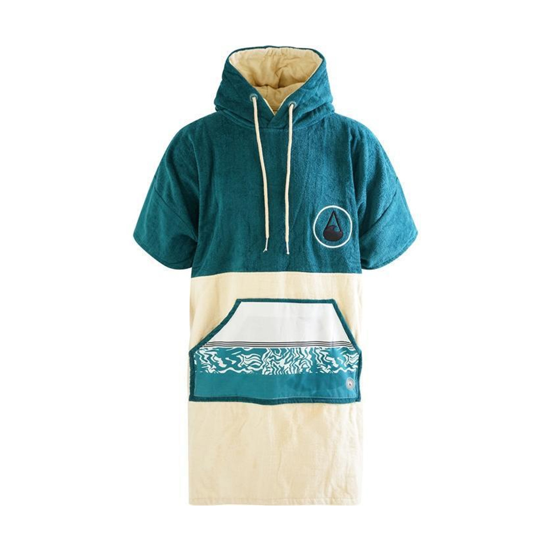 פונצ'ו מגבת Wave Hawaii Cotton Petrol Poncho