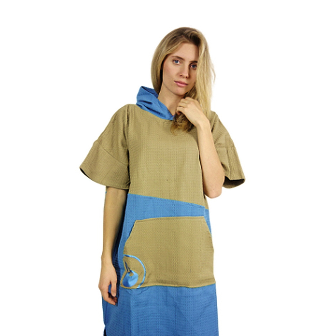 פונצ'ו לטיולים Eco Cotton Traveller Ponchino Light דגם FS-TravellerPonchinoLight