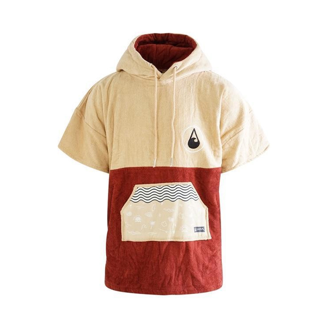 פונצ'ו מגבת כותנה ילד WAVE HAWAII Velour