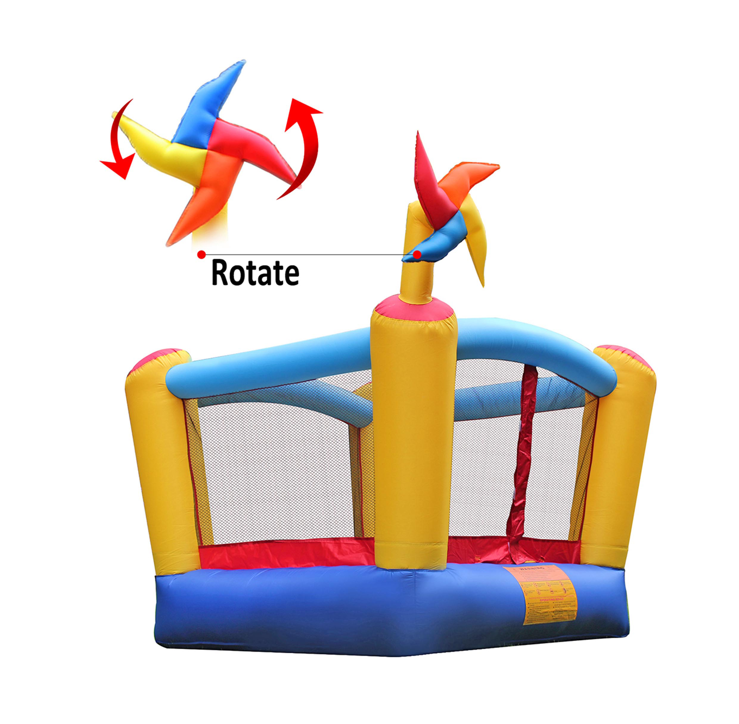 מתנפח JUMPY QB123 + מפוח + תיק נשיאה – מתנפח ביתי