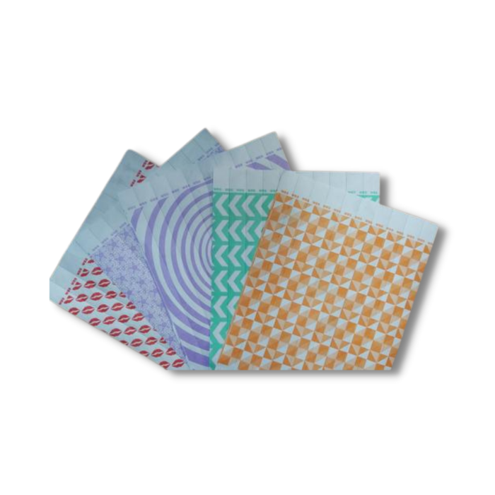 צמידי יד לאירועים עם דוגמה נייר ®Tyvek טייבק – 100 יחידות