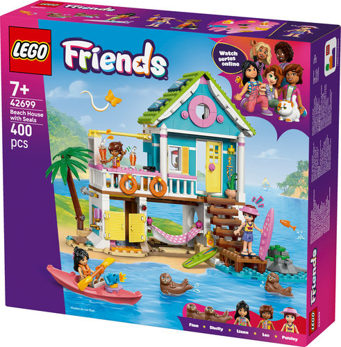 לגו חברות - בית על החוף עם כלבי ים 42699