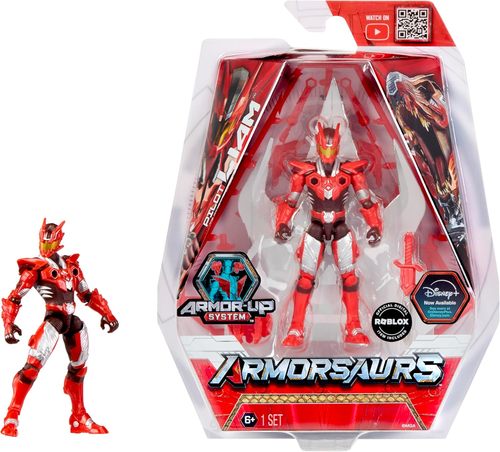 בובת אקשן Armorsaurs: ליאם רוברטס (9.5 ס"מ) טייס טי-רקס