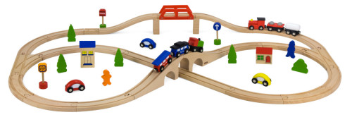 רכבת 49 חלקים מעץ (ויגה)